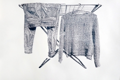 Waschsalon: Wäscheständer